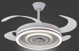 Modern Iron Dual-Color Ceiling Fan Light - 42 Inches