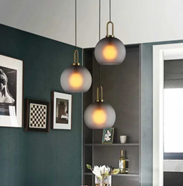 Single Light Ceiling Light with Monochrome Metal Base (100mm)