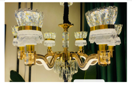 Nordic Luxury Zinc Alloy 8-Light Chandelier