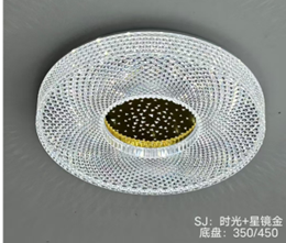 500mm Dual-Color Iron & Plastic Ceiling Light