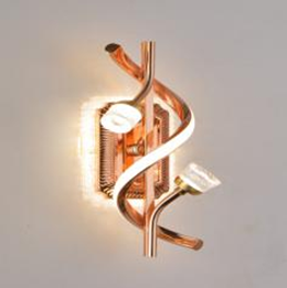 French Gold Spiral Art Wall Light