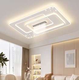 48x48mm Dual-Color Iron & Acrylic Ceiling Light