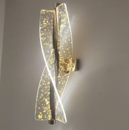 French Gold Spiral Light Luxury Wall Light