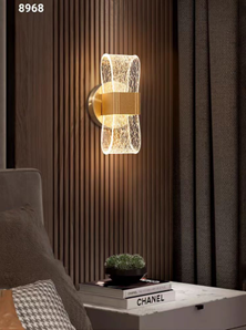 8968GD French Luxury Ripple Wall Light