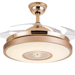 Modern Iron Dual-Color Ceiling Fan Light - 42 Inches