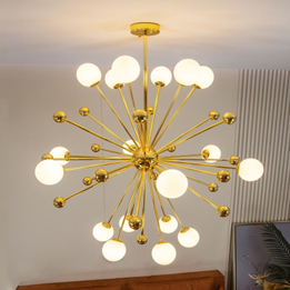 Nordic Luxury 12-Head Chandelier | Starburst Design